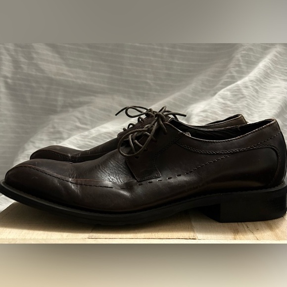 Men's FLORSHEIM IMPERIAL  Brown Derby Oxford Shoes Size 11.5D - Picture 3 of 8